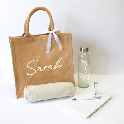 White Personalised Tote Bag - Image 2