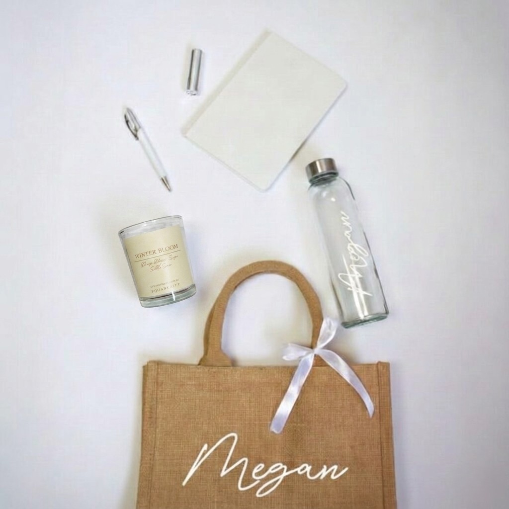 White Personalised Gift Set