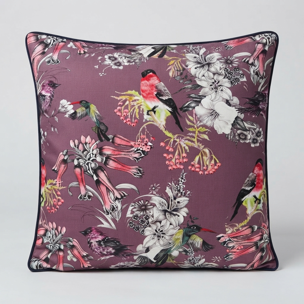 Scatter Cushion Cover - Purple Forest Melody