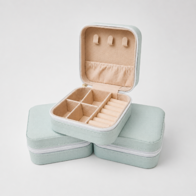 Powder Blue Mini Jewelry Box