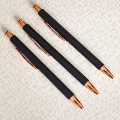 Matte Black & Rose Gold Executive Pen