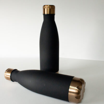 Matte Black Aluminium Water Bottle – 500ml