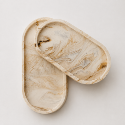 Marble Resin Trinket Tray