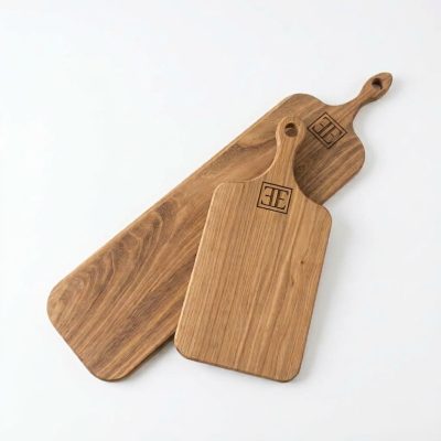Handcrafted wooden serving boards